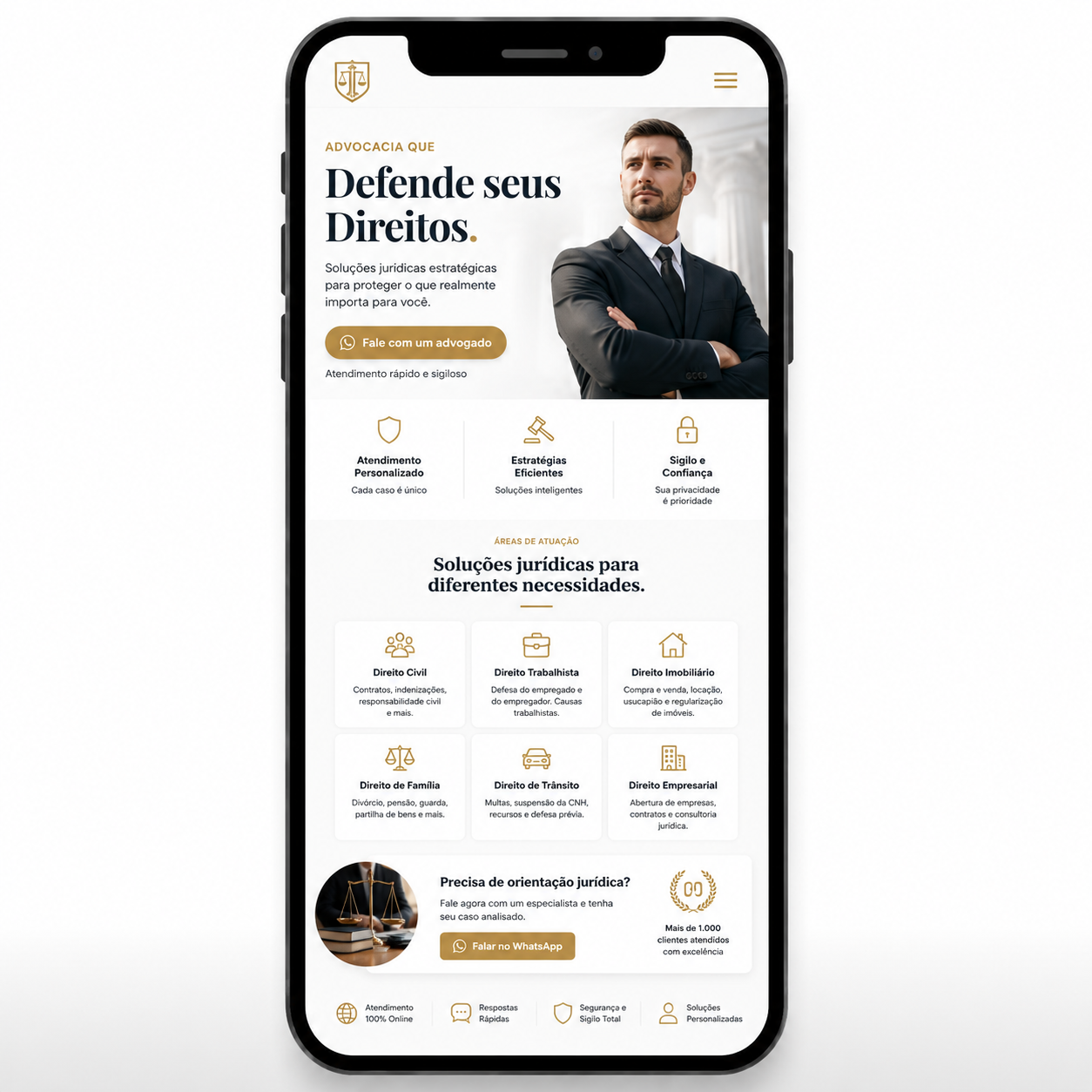 Mockup site advocacia MAGINUSS