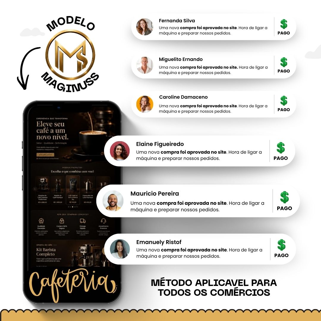 Feed de Instagram montado com os templates